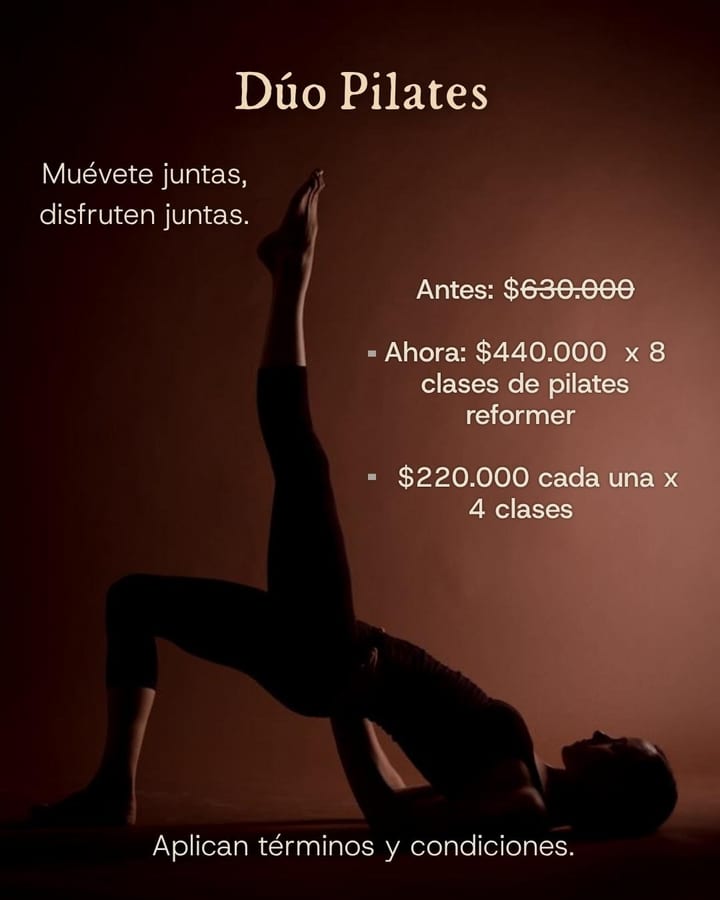 Promoción Dúo Pilates: Muévete juntas, disfruten juntas.